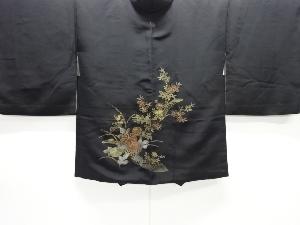 巻物に菊模様一つ紋絵羽織